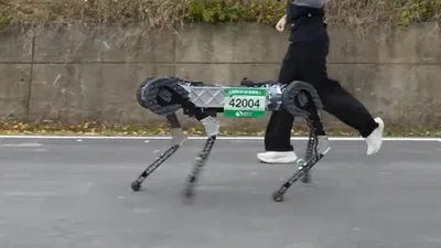 Cão-robô RAIBO2 completa maratona sul-coreana em 4 horas e 19 minutos