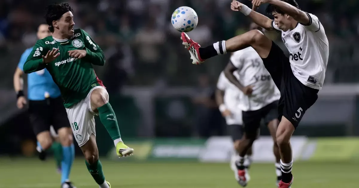 Botafogo recebe o Palmeiras em duelo pela liderança do Brasileirão