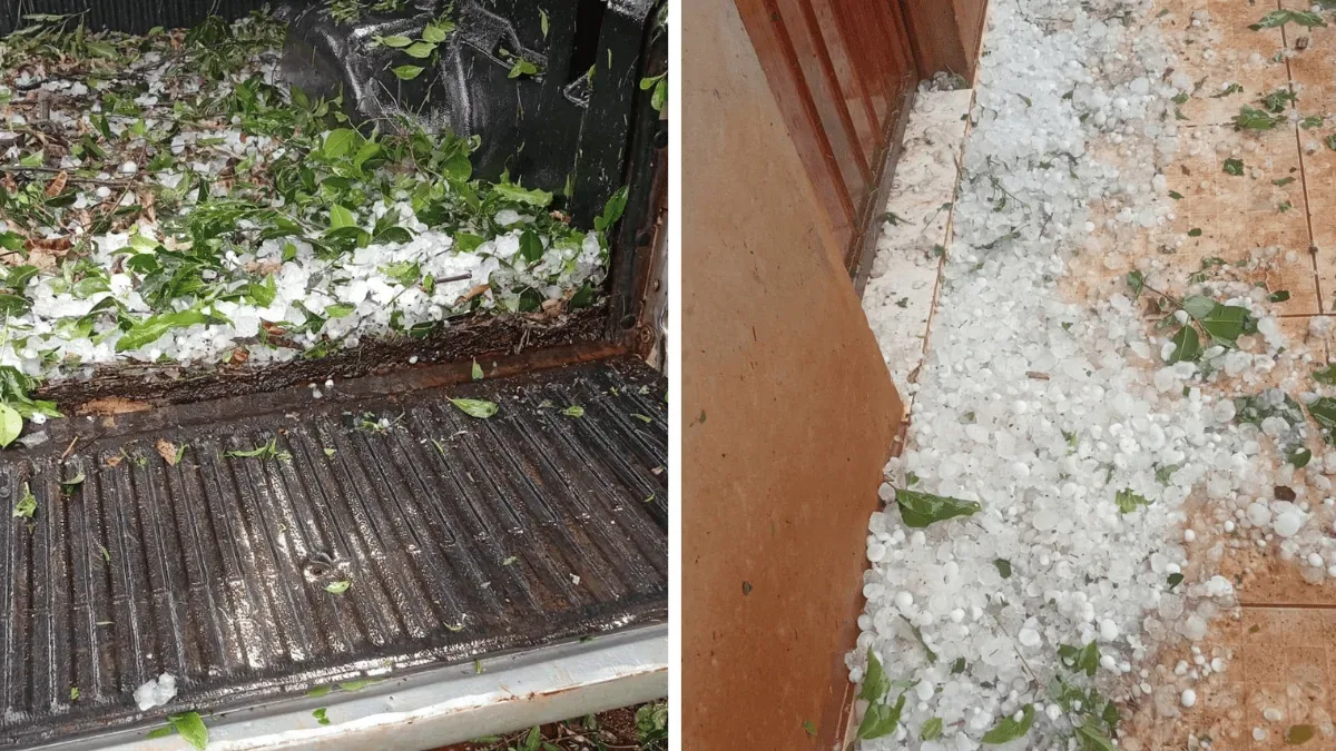 Granizo danifica escolas, postos de saúde e casas em cidades de Santa Catarina