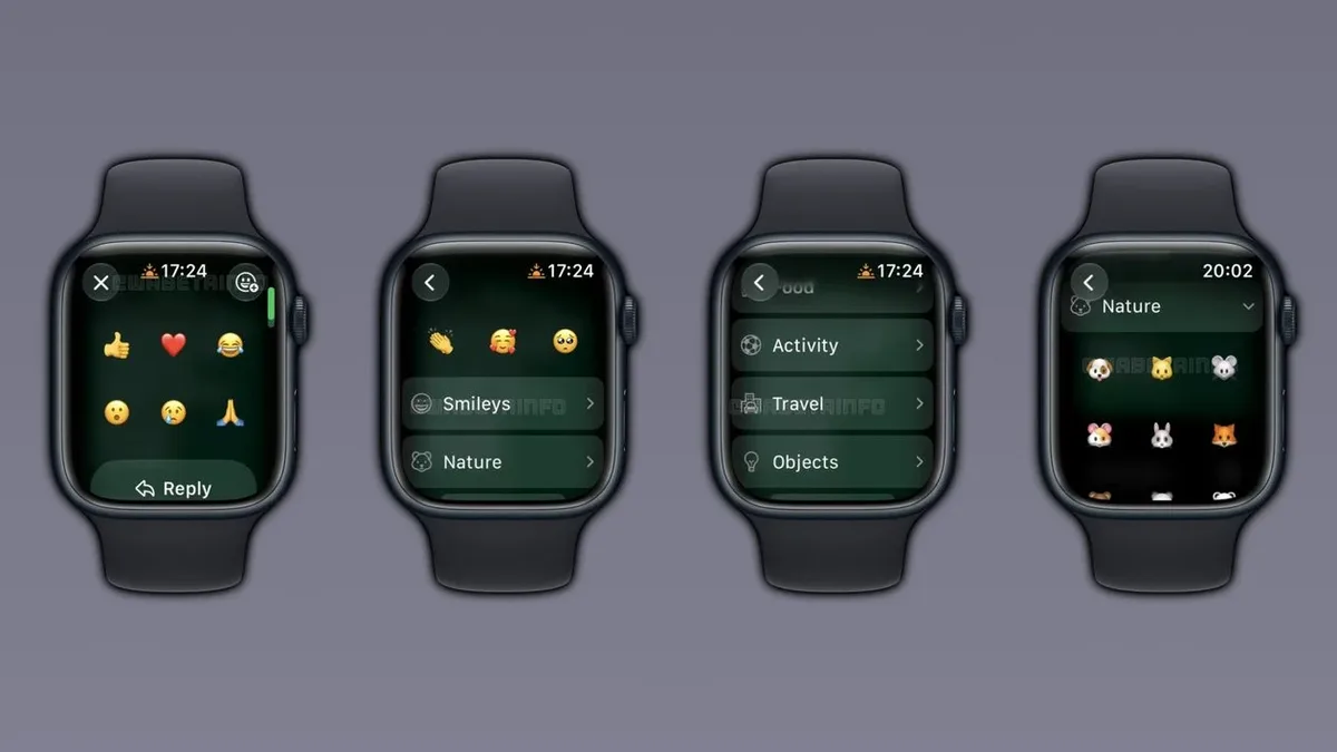 WhatsApp amplia reações no Apple Watch e cria busca dentro de conversas