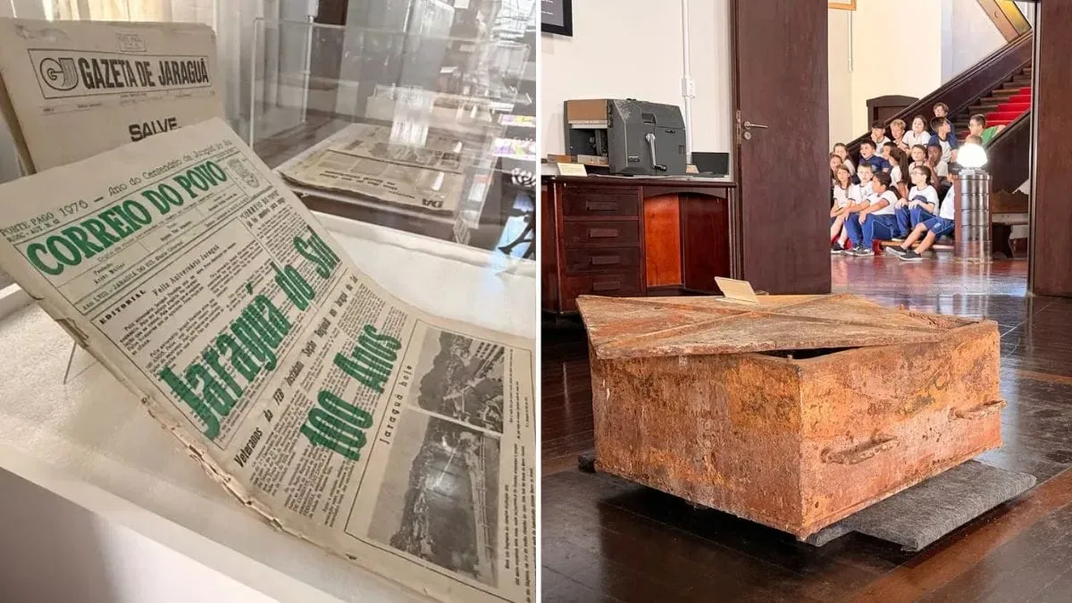 Museu de Jaraguá do Sul expõe objetos retirados de cápsula de 1976