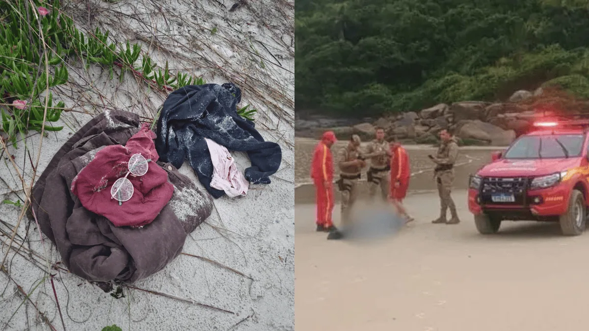 Polícia investiga roupas achadas após corpo ser localizado em praia de Florianópolis