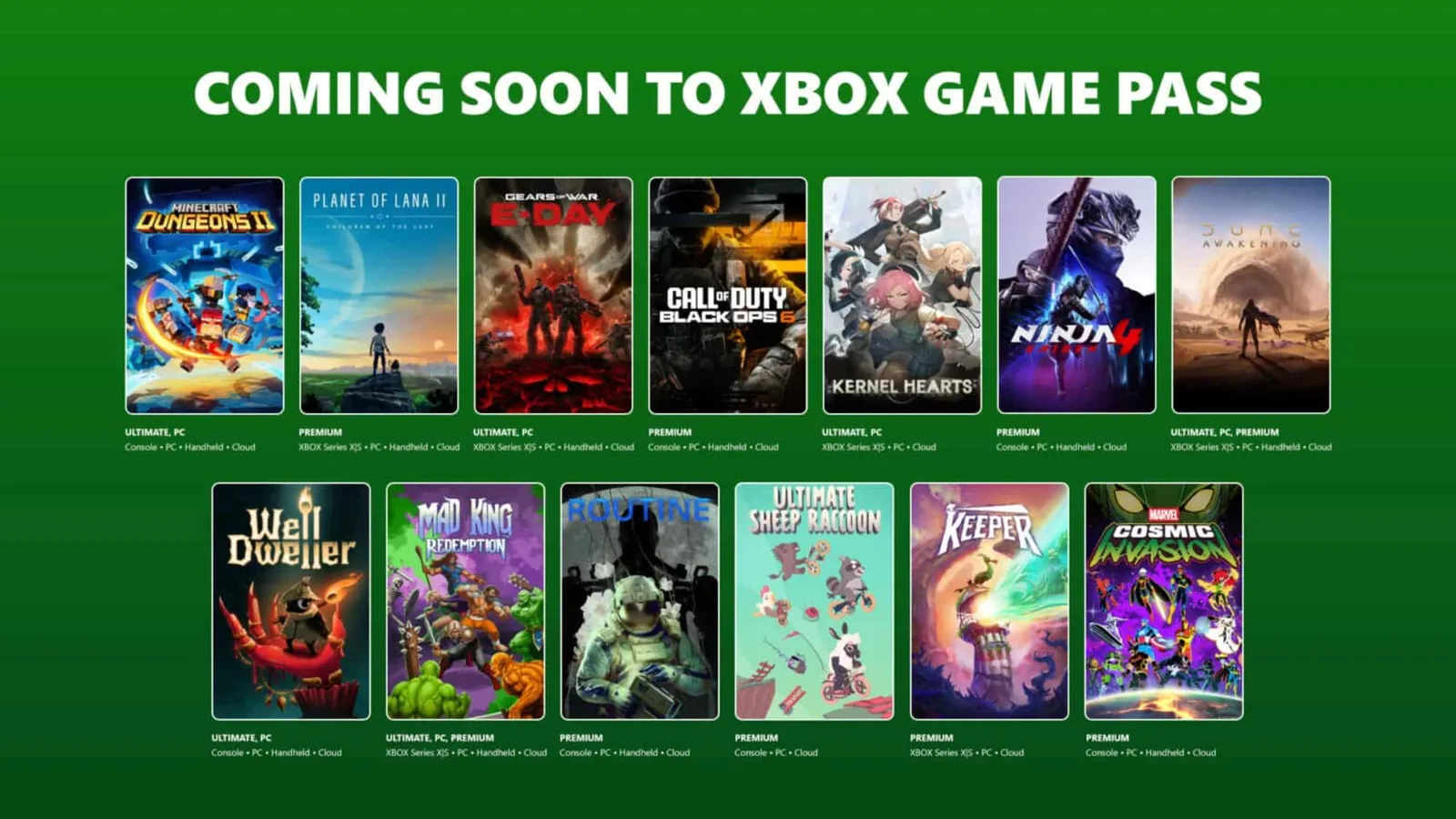 Xbox Game Pass anuncia novos jogos e testes para o fim de setembro