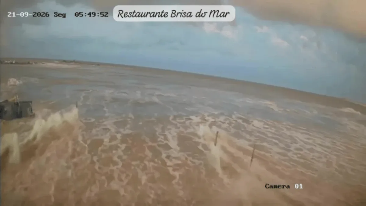 Massa de ar frio reduz chance de novo tsunami meteorológico em SC