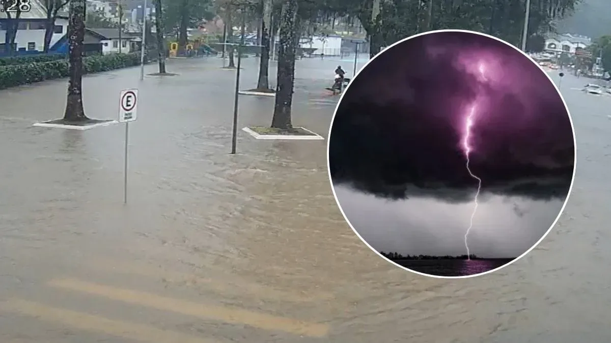 Maré chega a 1,6 metro enquanto Joinville monitora risco de alagamentos