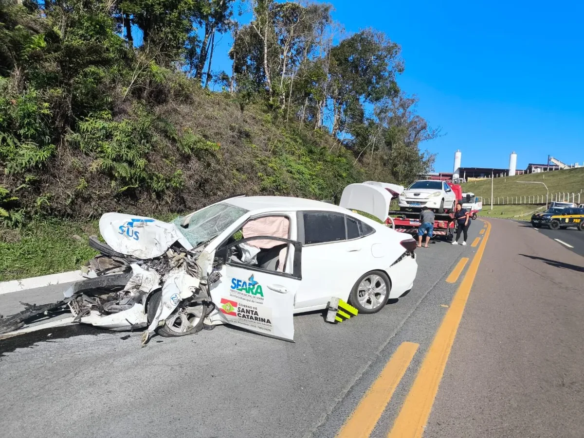 Batida na BR-470 deixa um morto e três feridos graves em Ibirama