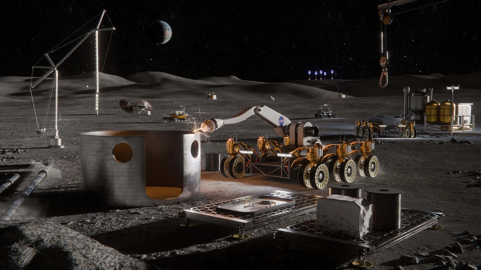 NASA abre chamada para tecnologias de infraestrutura lunar