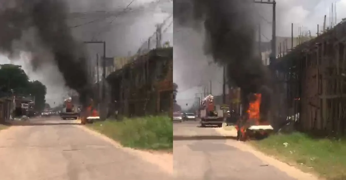 Polícia Civil apura incêndio em veículo atingido por fiação em Belém
