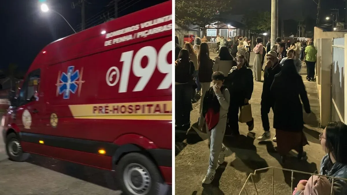 Vazamento de amônia interrompe culto e leva cinco pessoas ao atendimento em Penha