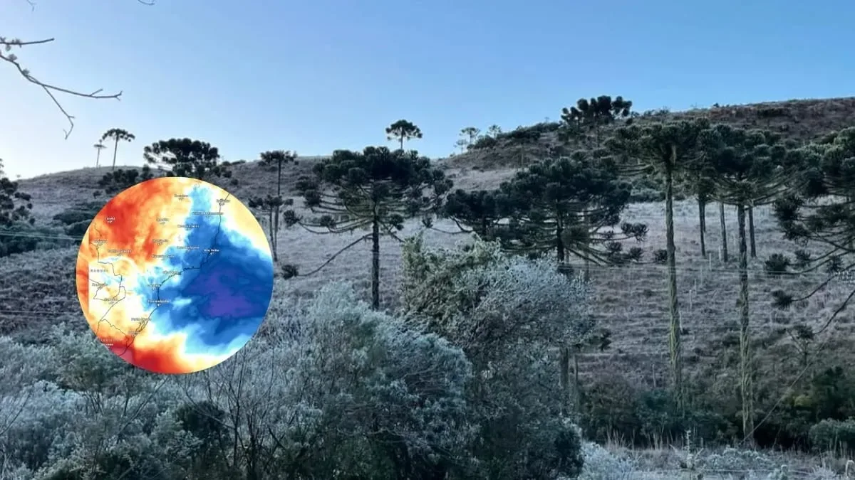 Nova massa polar chega nesta quarta e amplia risco de frio e chuva no país