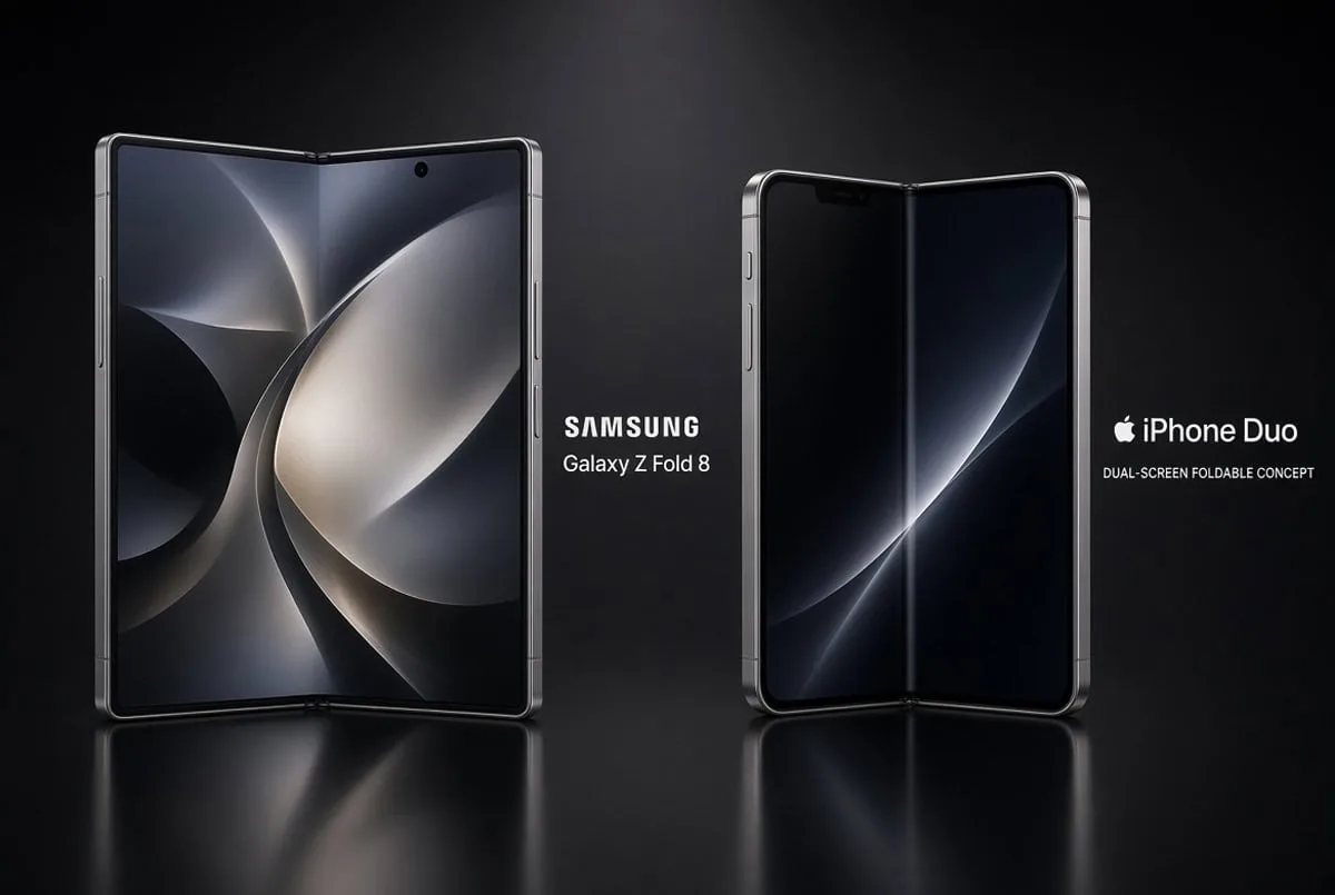 Samsung usa experiência em dobráveis para responder à Apple