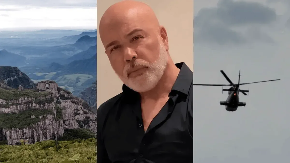Buscas por helicóptero com cantor Rick avançam entre Urubici e São Joaquim