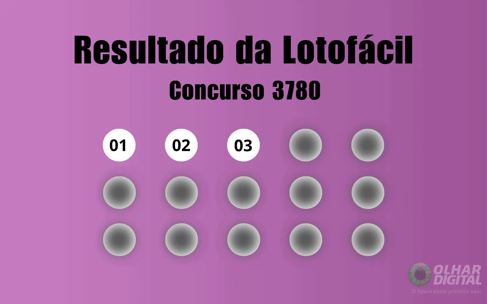 Lotofácil 3780 tem números sorteados nesta terça-feira