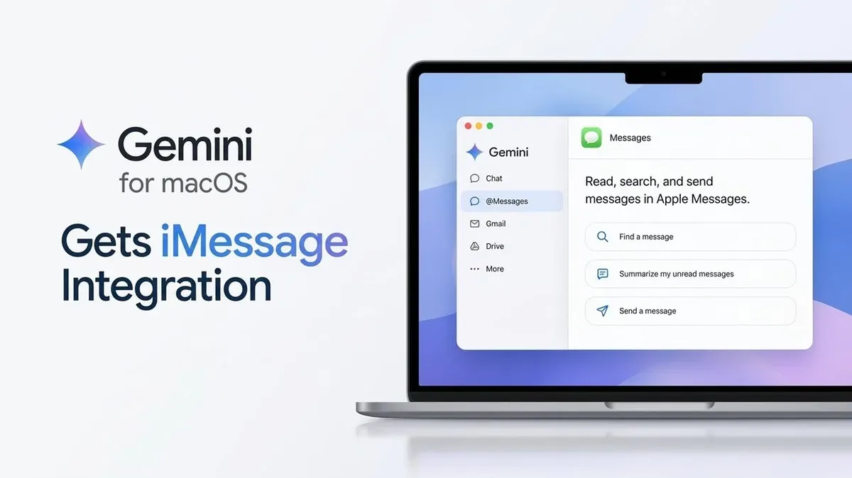 Gemini passa a consultar histórico e enviar textos pelo Mensagens no macOS
