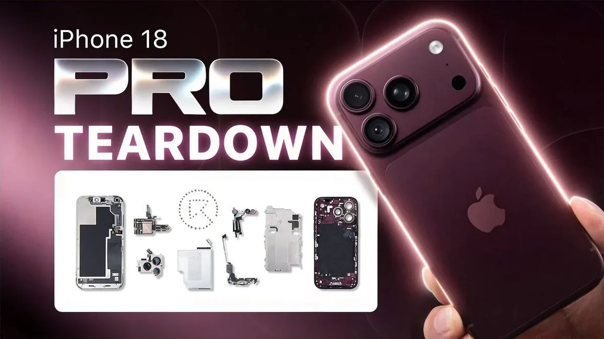 Bateria e componentes internos mudam no iPhone 18 Pro