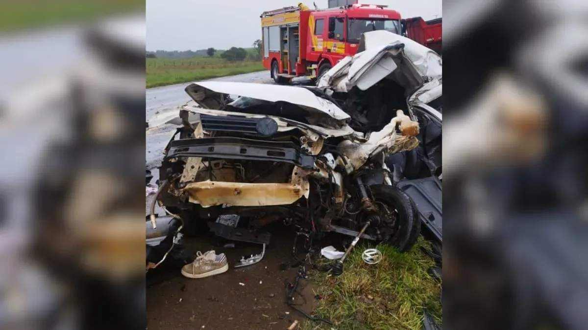 Caminhão e carreta se envolvem em acidente com duas mortes na BR-470