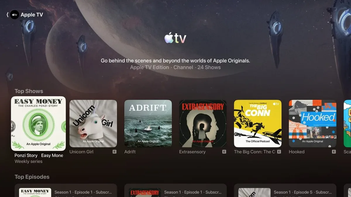 tvOS 27 amplia recursos do Podcasts e muda compatibilidade com Apple TVs