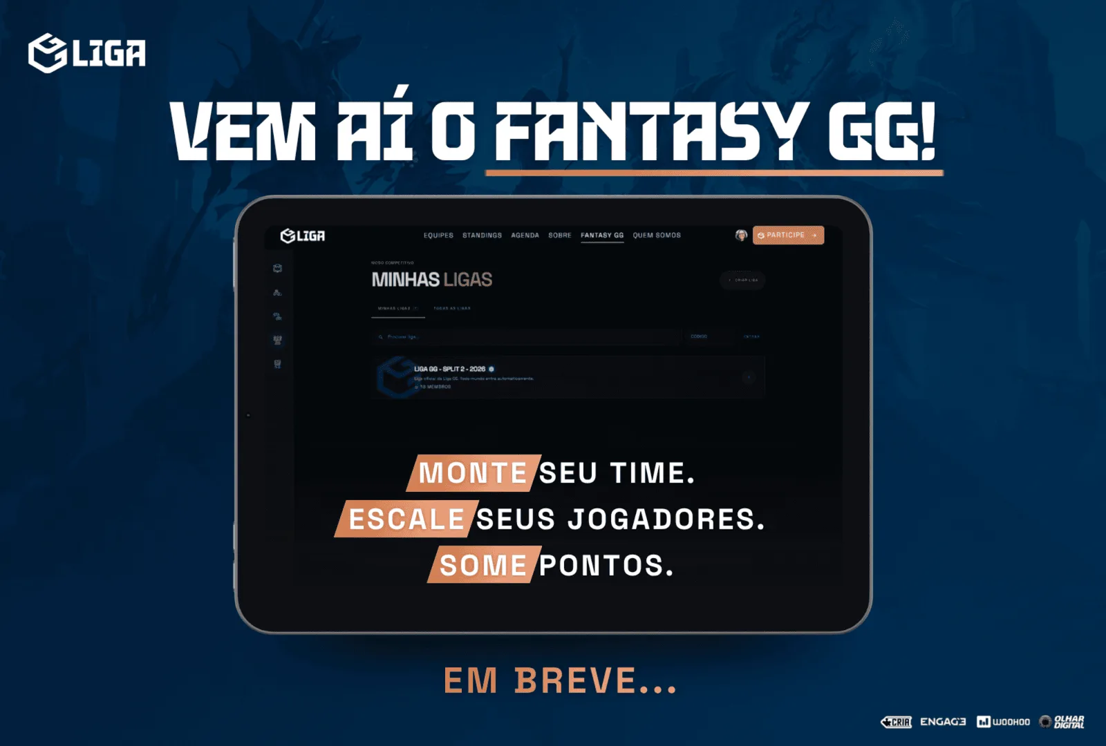 Fantasy GG permitirá montar escalações no CELOL Série A e na VPL A
