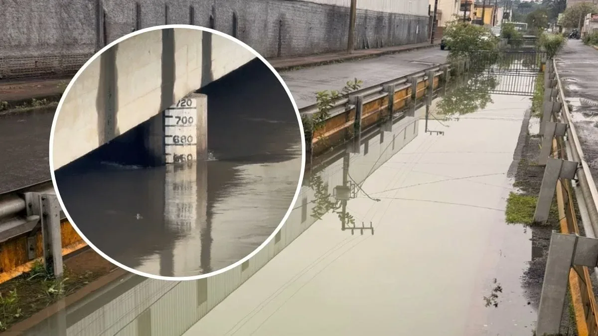 Rio Canoinhas sobe, e Canoinhas cancela festa diante de previsão de chuva