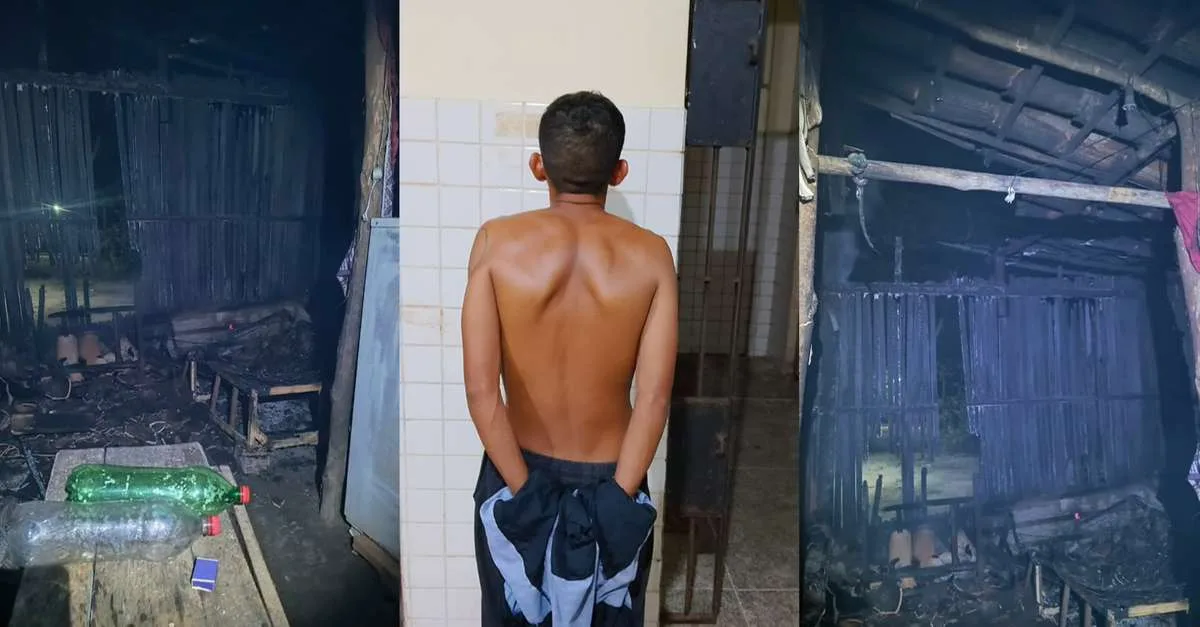 Homem é detido após incêndio em casa durante briga em Igarapé-Açu