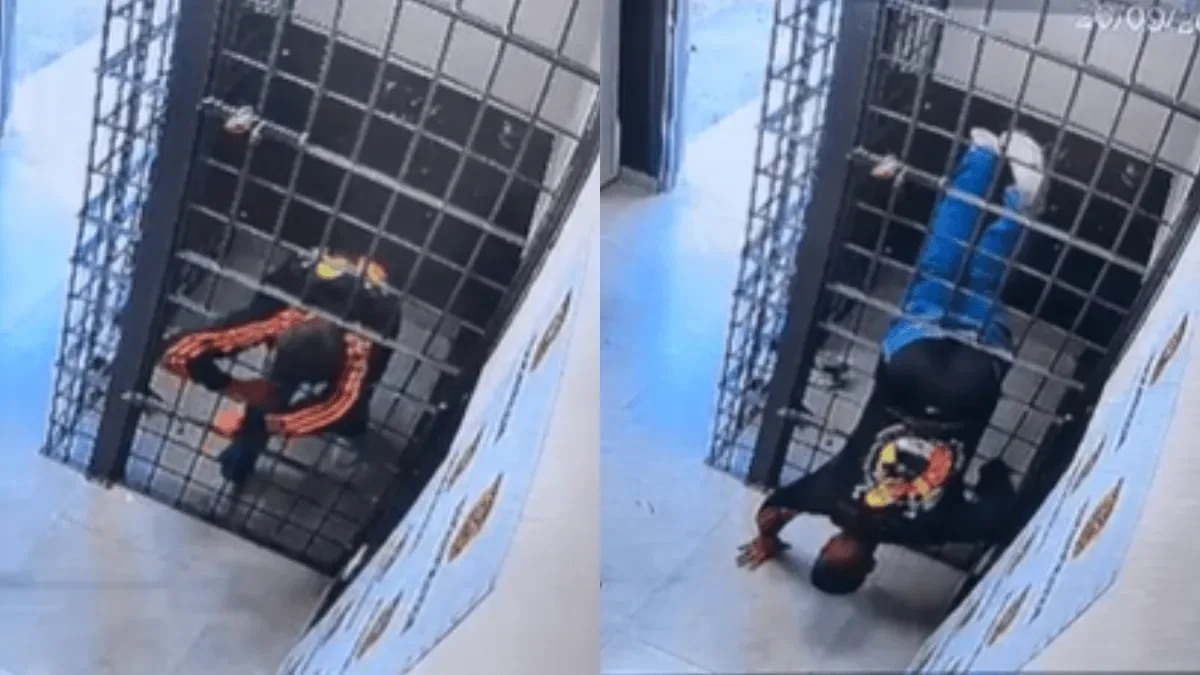 Fuga de detento é registrada por câmeras dentro de delegacia em Florianópolis