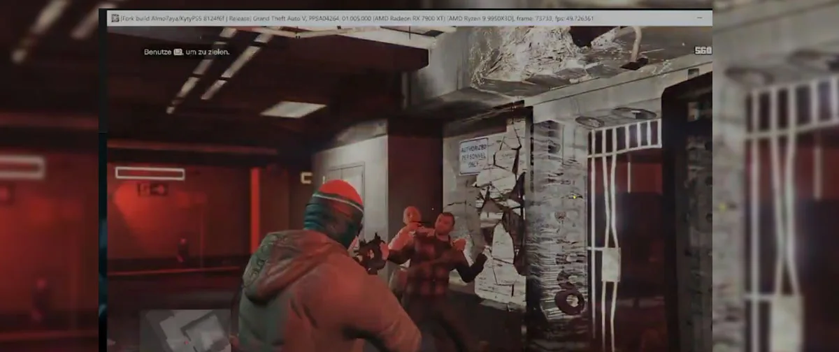 Emulador KytyPS5 alcança trecho de GTA V a até 60 FPS no PC