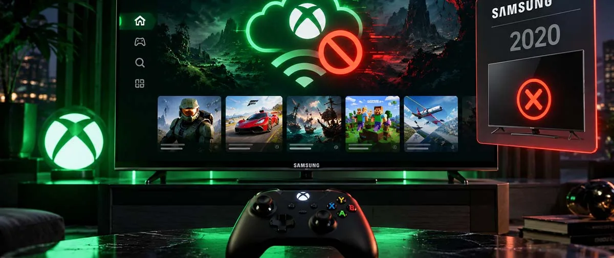 Xbox Cloud Gaming perderá suporte em TVs Samsung de 2020