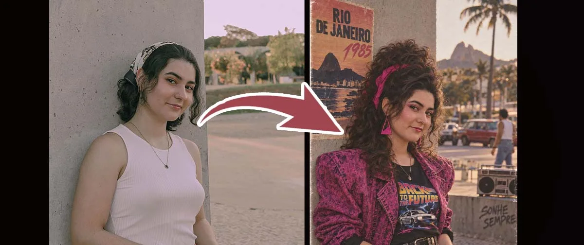 Como criar fotos com estética dos anos 80 usando IA