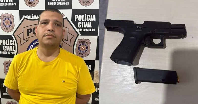 Polícia apreende Glock e 14 munições após abordagem em Rondon do Pará
