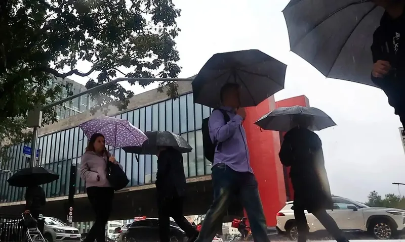 Frente fria deve causar chuva forte e rajadas acima de 60 km/h em São Paulo