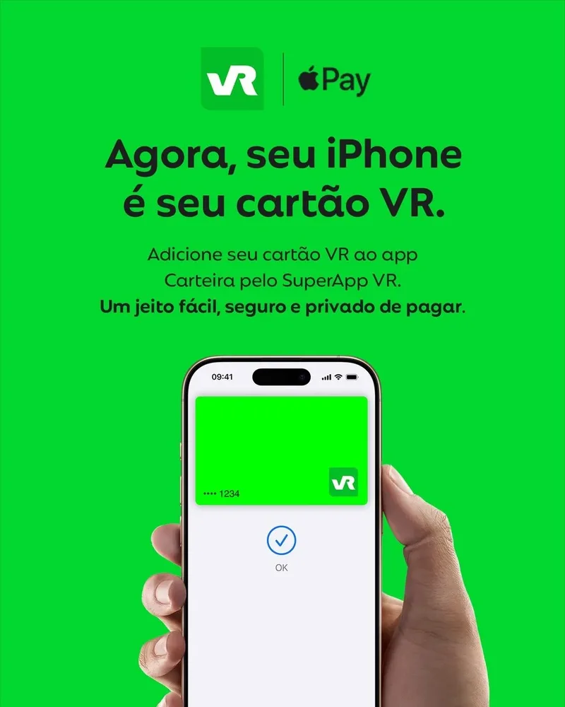 Apple Pay amplia suporte para cartões VR e débito físico da CAIXA