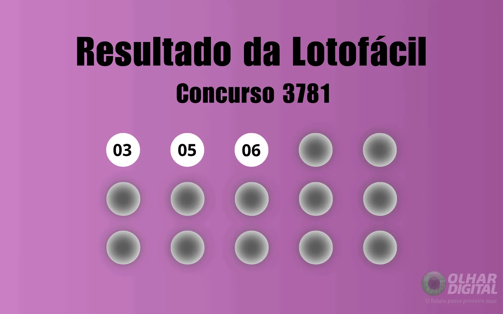 Lotofácil 3781: confira as dezenas sorteadas nesta quarta-feira