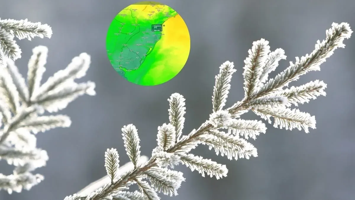 Frente fria derruba temperaturas e favorece geadas no Sul, prevê meteorologista