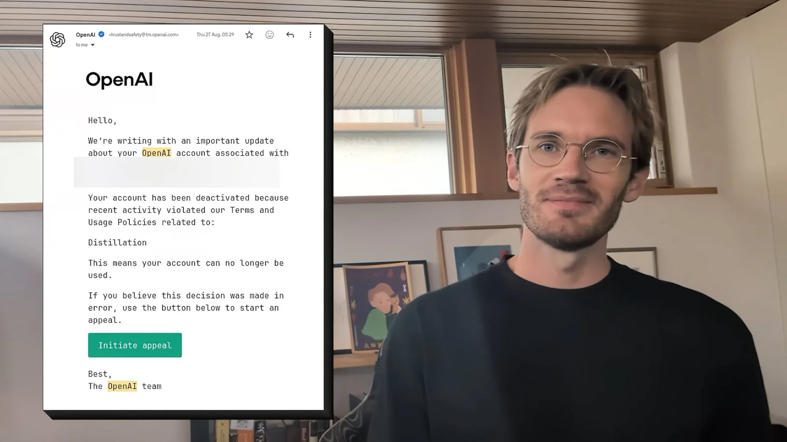 PewDiePie apresenta modelo local de IA e relata dois banimentos da OpenAI