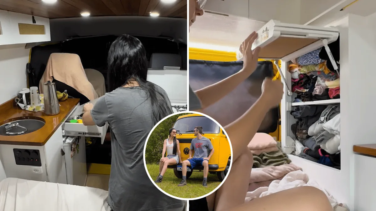 Kombi Mel vira casa móvel enquanto casal percorre as Américas sem prazo para chegar ao Alasca