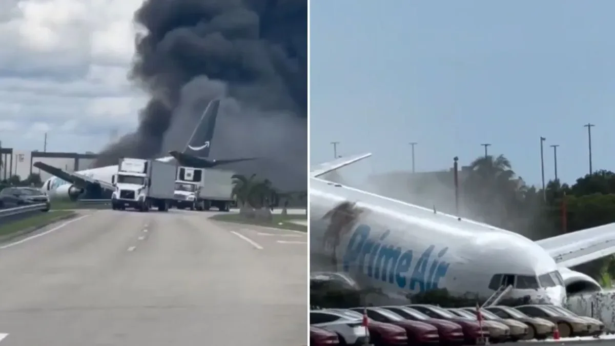 Acidente com cargueiro da Amazon em Miami deixa cinco mortos