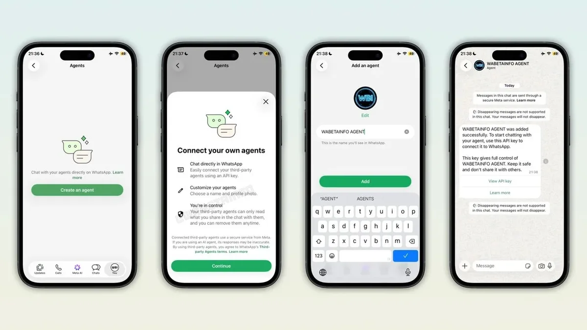 WhatsApp testa chats com agentes de terceiros no iOS