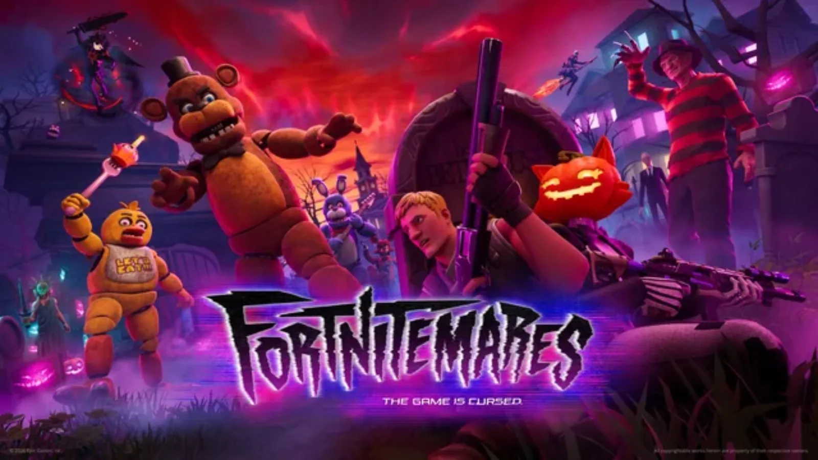 FNAF leva Fortnite a novo recorde de curtidas antes da estreia