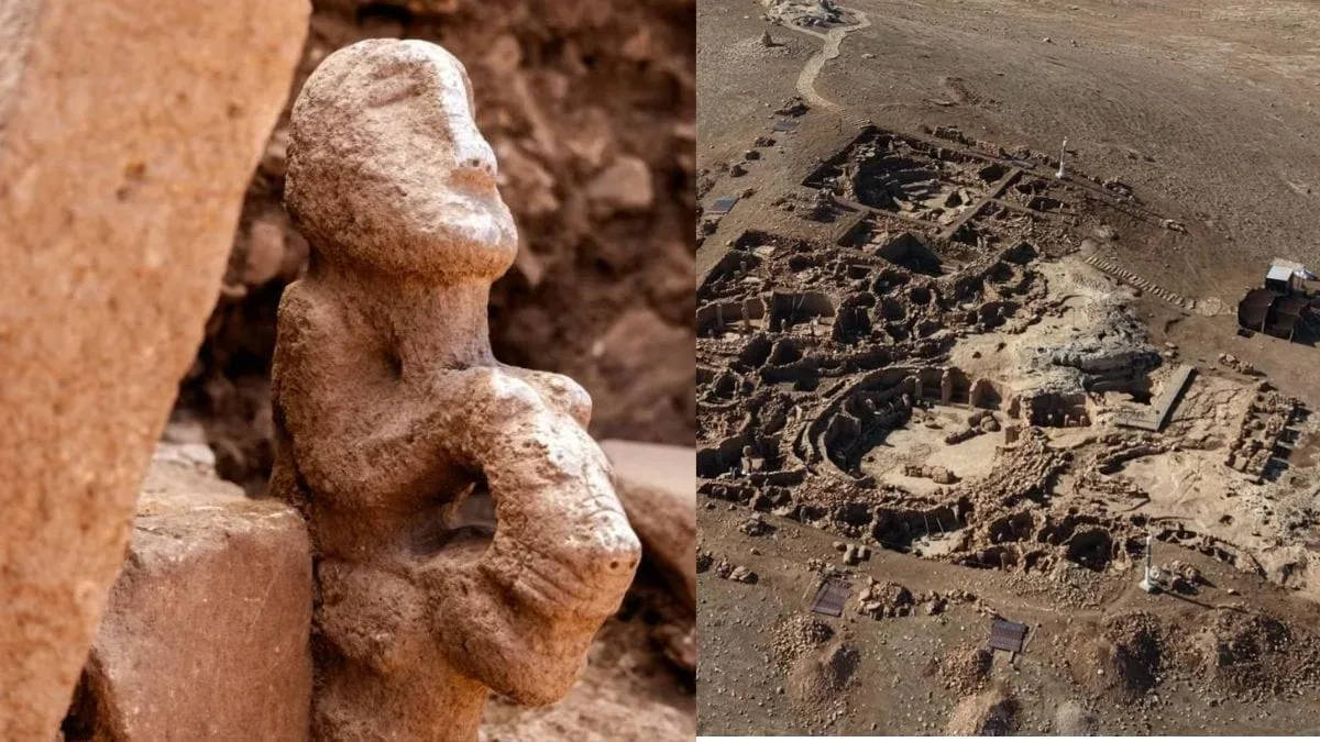 Em Karahan Tepe, escultura de 11 mil anos reúne humano e leopardo