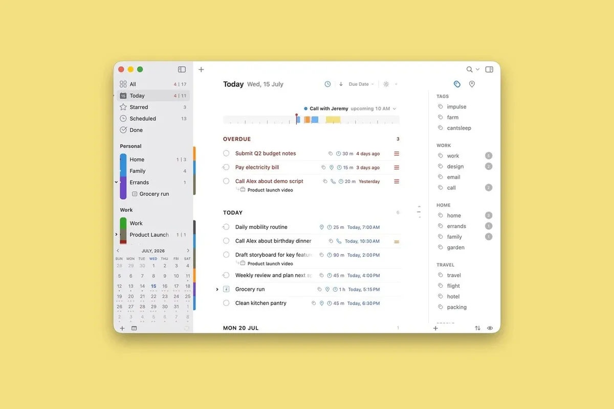 2Do reformula app para Mac e lança versões separadas para iPhone e iPad