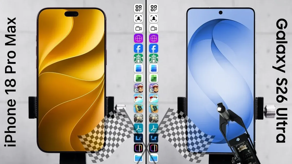 iPhone 18 Pro Max mantém vantagem após gravação de vídeo em teste com Galaxy S26 Ultra