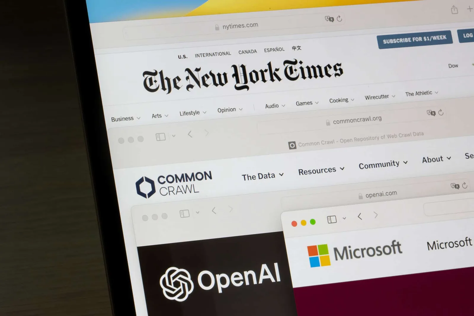Documentos expõem alertas da Microsoft e da OpenAI sobre treino de IA com notícias