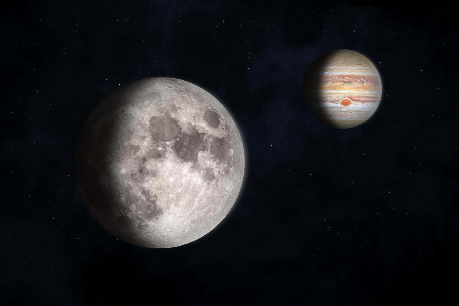 Ocultação de Júpiter pela Lua não poderá ser vista do Brasil