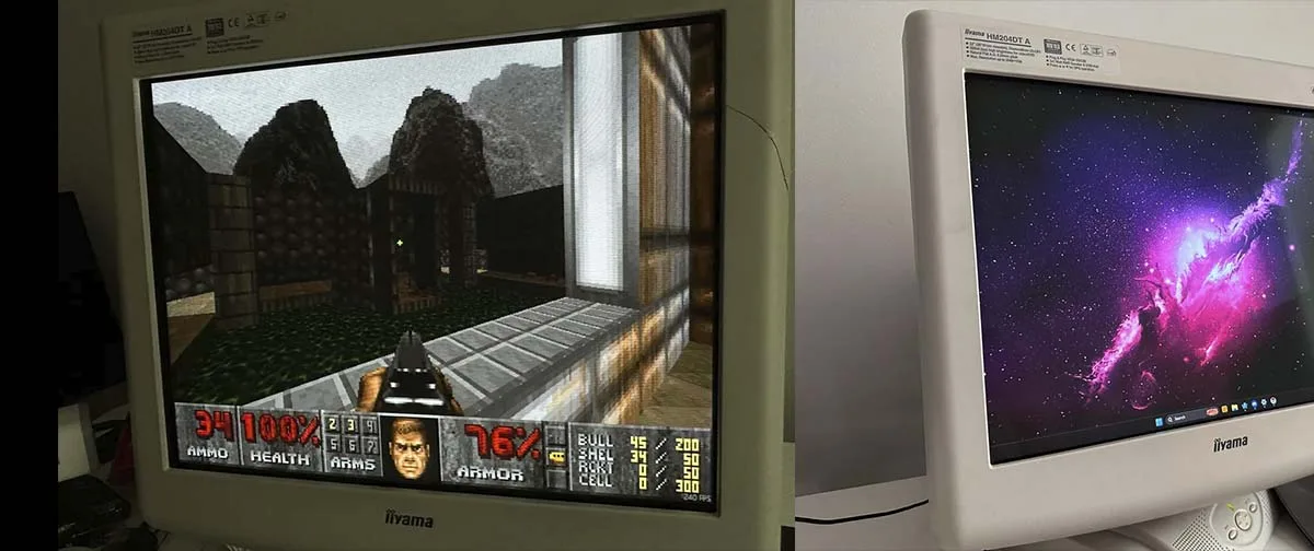 Monitor CRT Iiyama de 2003 ainda impressiona com resolução e alta frequência