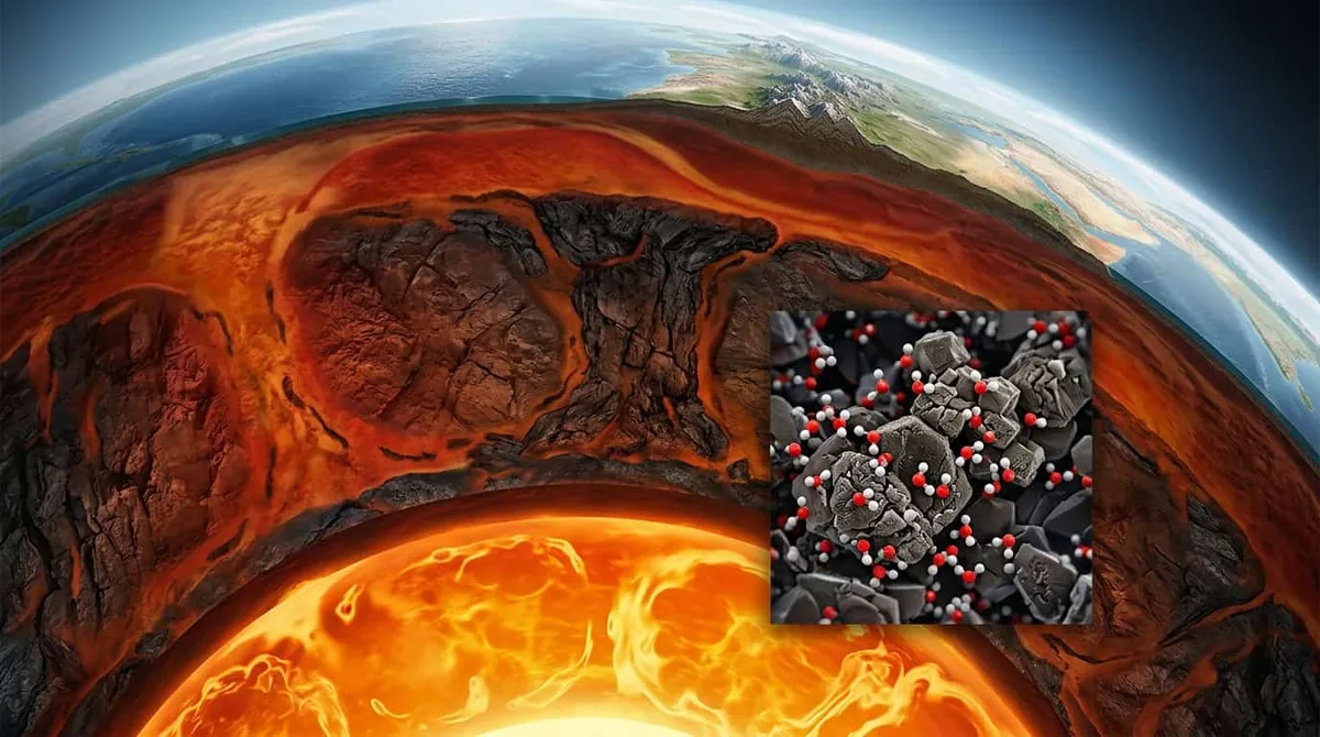 Minerais profundos podem armazenar água perto do núcleo da Terra