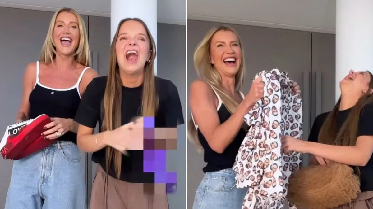 Bolsa da Hermès vira alvo de brincadeira entre Rafaella Justus e Ana Paula Siebert