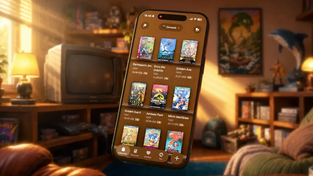 Cibby organiza jogos físicos em uma estante virtual no iOS